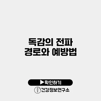 독감의 전파 경로와 예방법