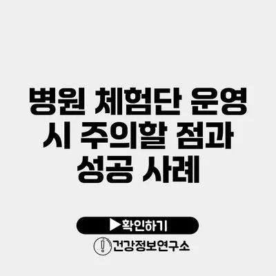 병원 체험단 운영 시 주의할 점과 성공 사례