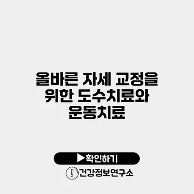 올바른 자세 교정을 위한 도수치료와 운동치료