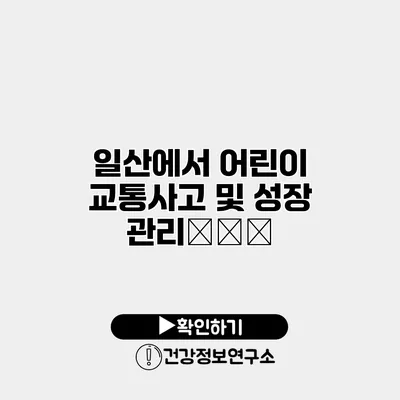 일산에서 어린이 교통사고 및 성장 관리的方法
