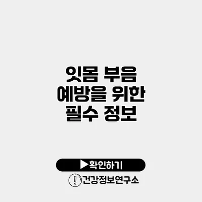 잇몸 부음 예방을 위한 필수 정보