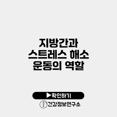 지방간과 스트레스 해소 운동의 역할