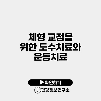 체형 교정을 위한 도수치료와 운동치료