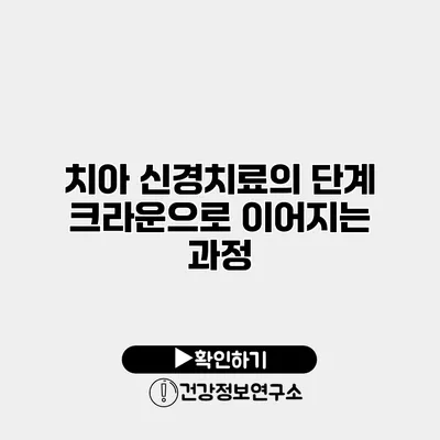 치아 신경치료의 단계 크라운으로 이어지는 과정